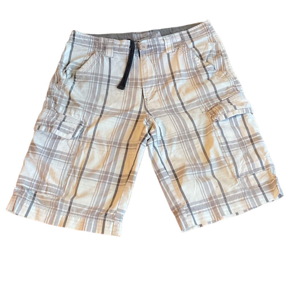 Urban Heritage Tan and Gray Cargo Shorts